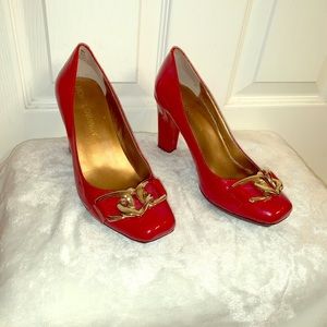 Michael Shannon brand, ruby red pump